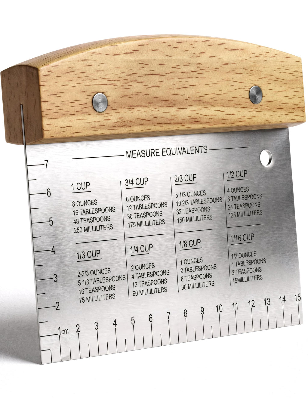 Superbaking Multipurpose Bench Scraper, 6" Grill & Dough Scraper with Ruler