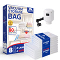 ZoeEnjoyLife Vacuum Storage Bags with Electric Pump 8 Pack Jumbo Size