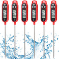 Copkim 6 Pcs Instant Read Meat Thermometer Long Probe,White