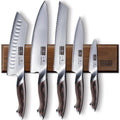 HOSHANHO Knife Set with Magnetic Knife Holder, 6PCS Kitchen Knife Sets