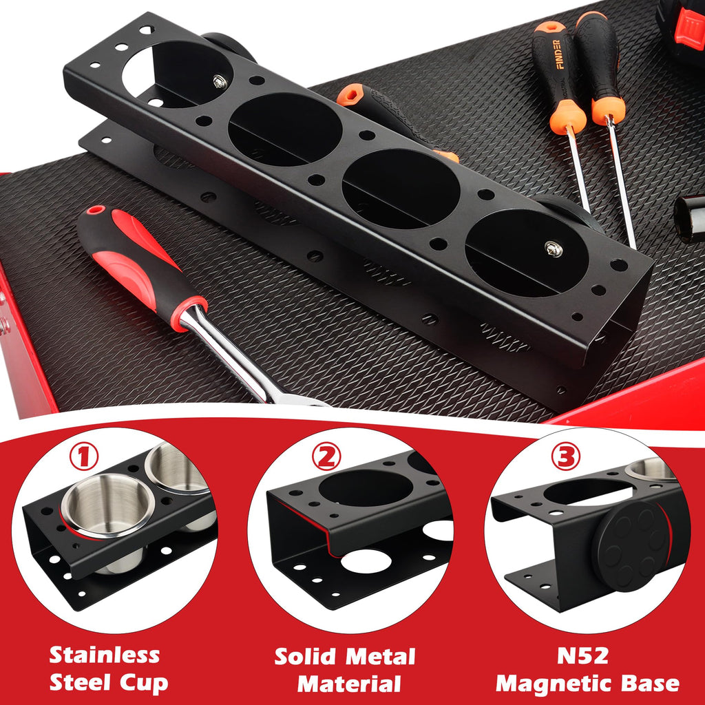 ULIBERMAGNET Angle Grinder Holder, Solid Steel Utility Storage Rack,Heavy Duty Wall Mount Storage Metal Shelf Holder for Angle Grinders, Cutters, Polishers,Screwdriver