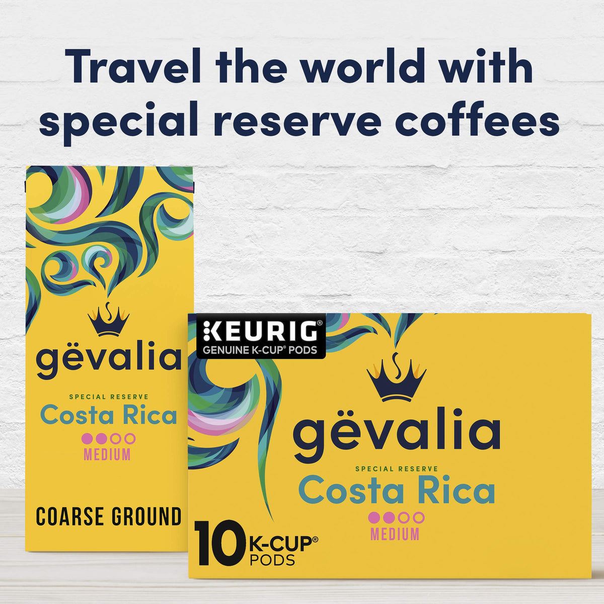 Gevalia Kaffe Special Reserve Costa Rica Medium Roast K-Cup Coffee Pods (10 Pods)