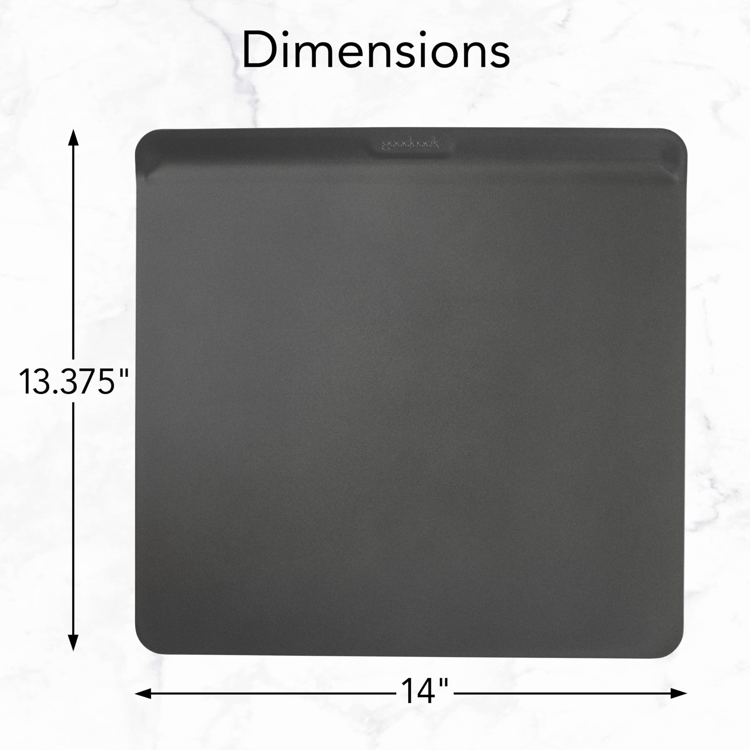 GoodCook AirPerfect Cookie Sheet Nonstick Air Insulated Carbon Steel Construction, 14 x 12-Inch, Gray