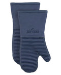 All-Clad Silicone Oven Mitts: Heat Resistant to 500 Degrees - 100% Cotton & Silicone, 14"x7" Pot Holders for Kitchen and Barbeque, 2-Pack, Almond