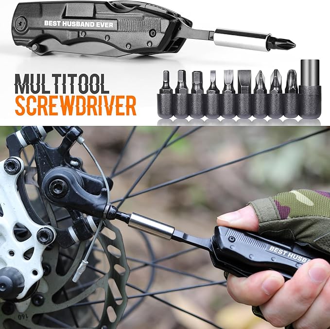 Gifts for Husband, “BEST HUSBAND EVER” Multitool Knife, Husband’s Christmas Practical Gifts, Husbands Birthday Gift, Husband’s Gift from Wife, Husbands Stocking Stuffers for Camping, Hiking