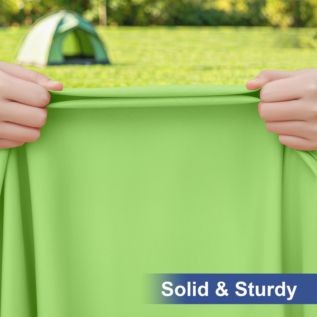 homing Rectangle Table Cloth Cover, Water-Resistant Polyester Elastic Fitted Tablecloth, Fits for 5 Foot Folding Tables, Washable Table Protector for Picnic, Camping, Outdoor (Lime Green, 30" x 60")