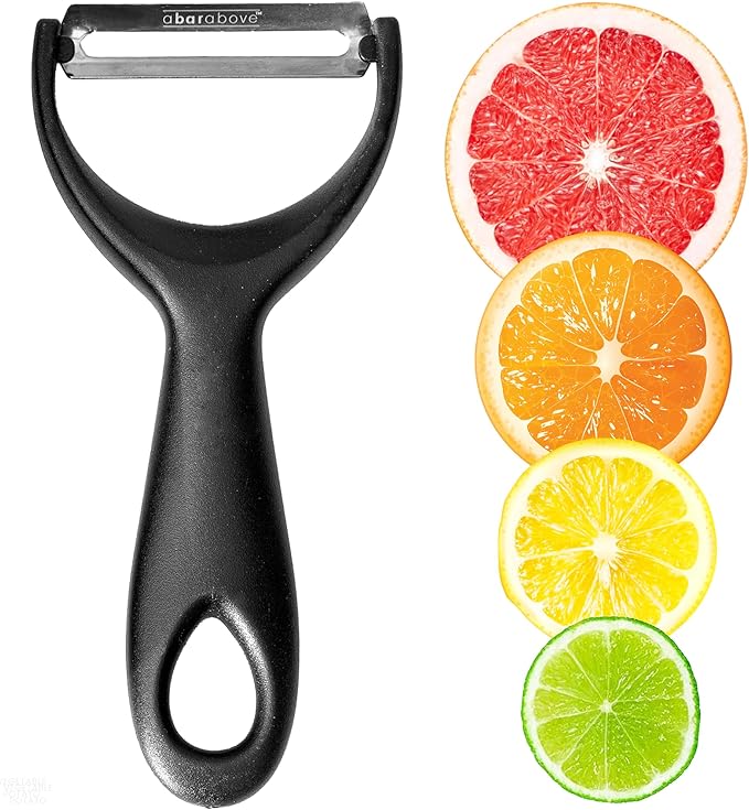 A Bar Above Citrus Peeler, Stainless Steel Fruit Peeler, Silver Finish