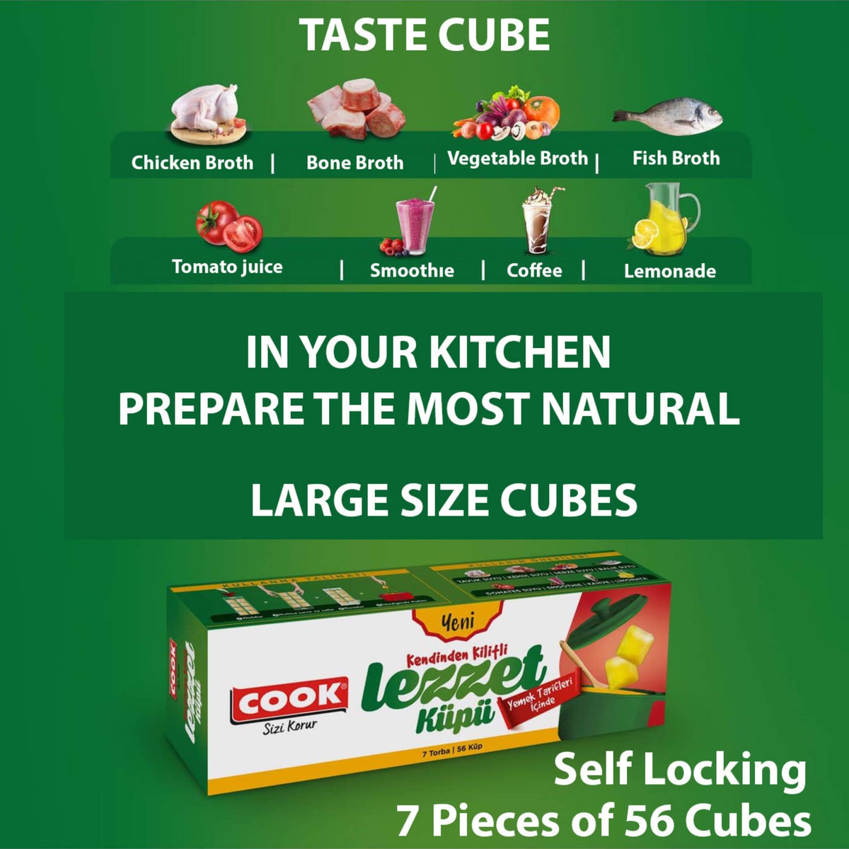 New Frozen Food Juice Bag, 2-Pack Value Bundle, Stackable Easy Removable, Large Size Ice Cube Tray & Self-locking Liquid Food Bag (Total 14 Bags 112 Cubes)