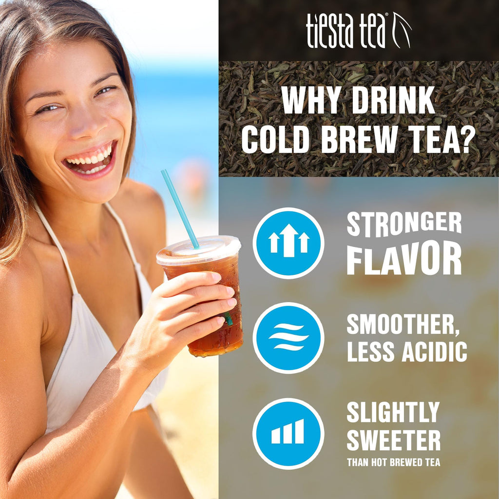 Tiesta Tea - Peach Party Cold Brew, Peach Hibiscus Herbal Tea