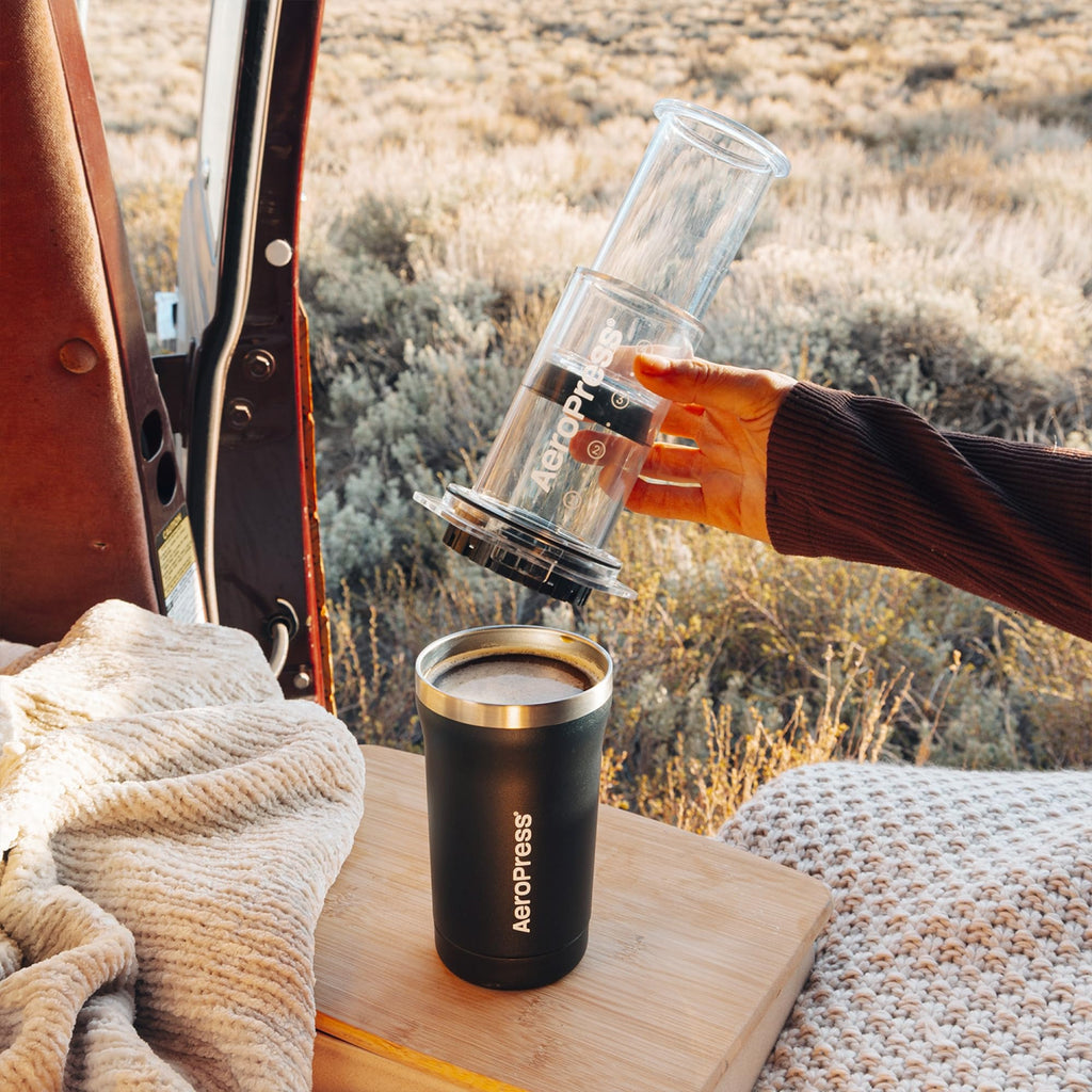 AeroPress Go Plus Portable Coffee Maker Kit, Black