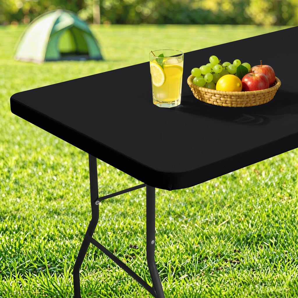 homing Rectangle Table Cloth Cover 8 Foot Blue Elastic Fitted Tablecloth