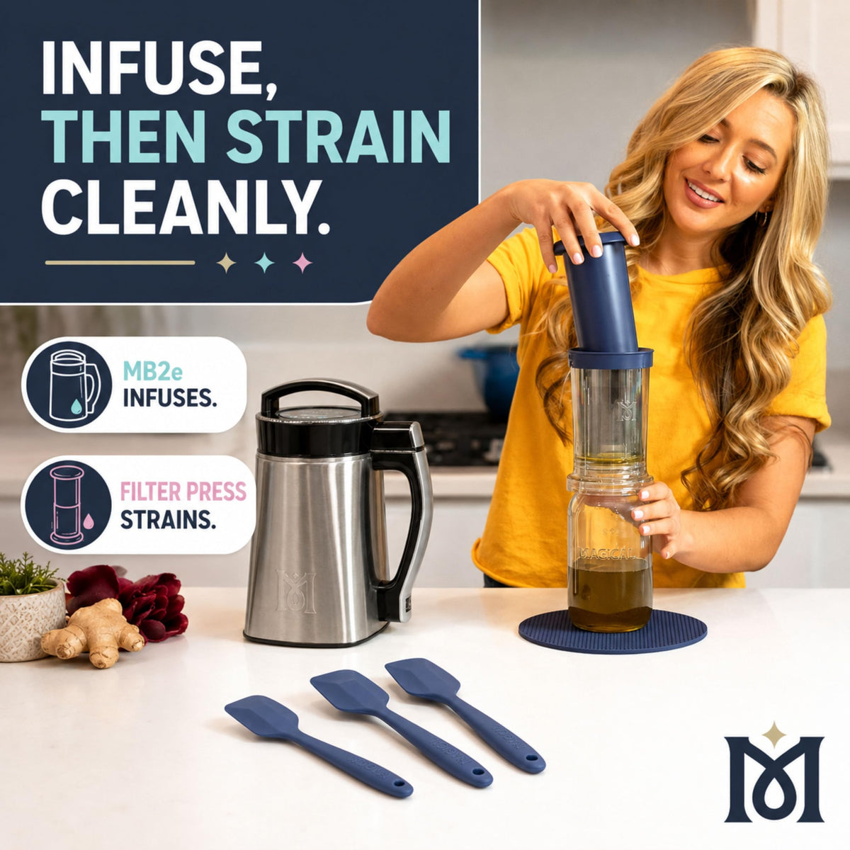 Magical Butter MB2e & Filter Press Bundle - Infuse, Strain, Store