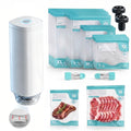 CABIBOX 20pcs Vacuum Sealer for food, Sous Vide Bags Reusable, BPA Free Food Vacuum Sealer Bags, Vacuum Zipper Bags Perfect for chicken breasts, fish fillets, veggies and daily meal prep.(8x12 Inch)