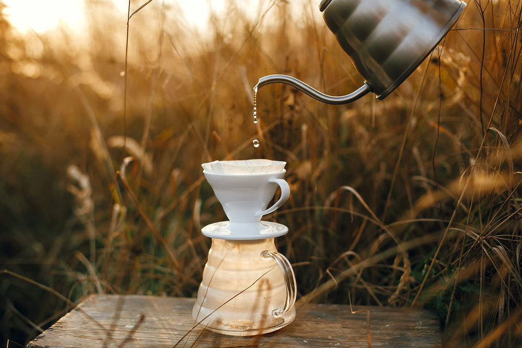 Kajava Mama Ceramic Pour Over Coffee Dripper V02 Manual Brewer White, 2 Cup