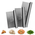 Bakerpan Stainless Steel Heavy Duty Dough Cutter 3 Size Set - 10, 8, 6 Inch