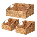 Pantry Baskets for Organizing, Wicker Storage Basket Beige