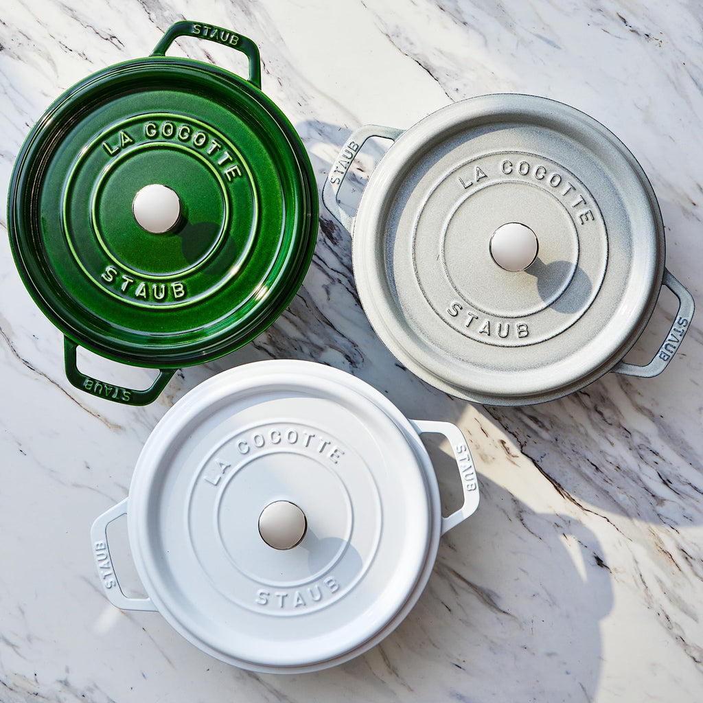 Staub Cast Iron 4-qt Round Dutch Oven - Basil