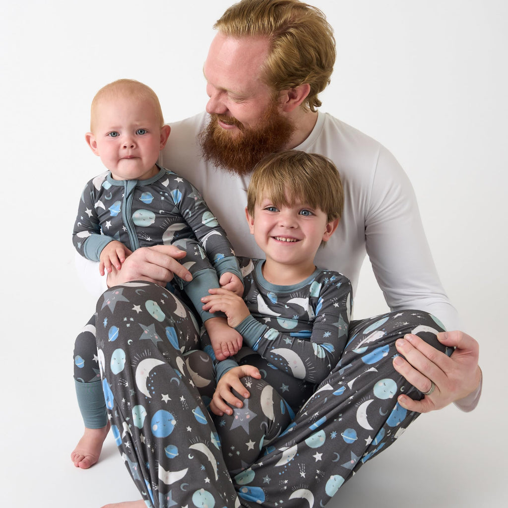 Little Sleepies Baby Pajamas, Blue To the Moon & Back, 2T