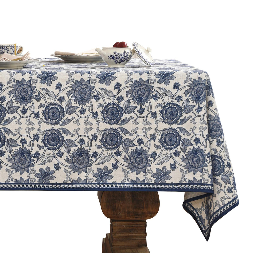 patdrea Vintage French Linen Tablecloth,Rectangular,71"x55"-Wensel