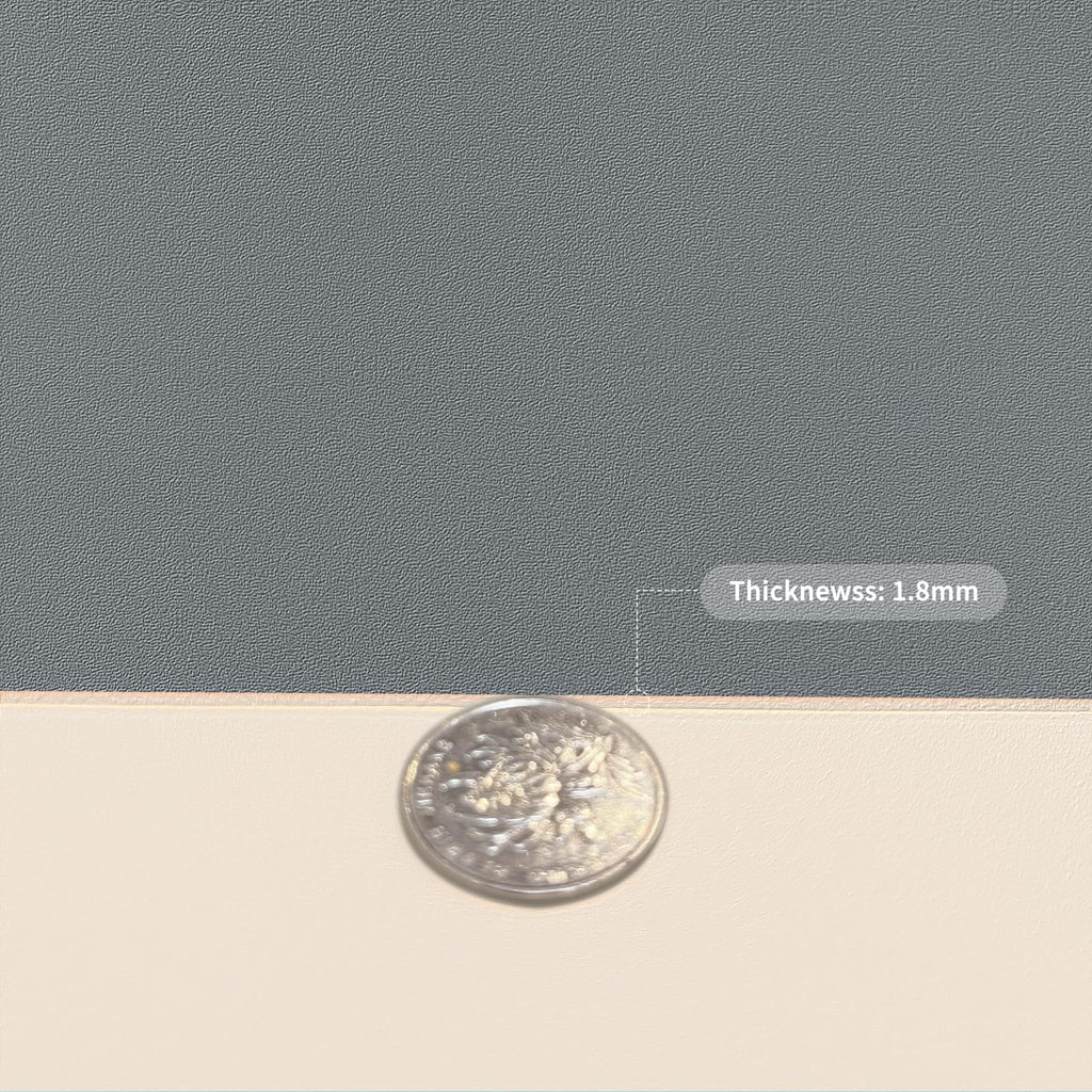 Zinkooat Faux Leather Table Cover,1.8mm Thick,42x66 Inch Table Protector,Table Protector for Dining Room Table,Dining Table Cover,Table Cover Protector(Beige+Light Gray,42x66)