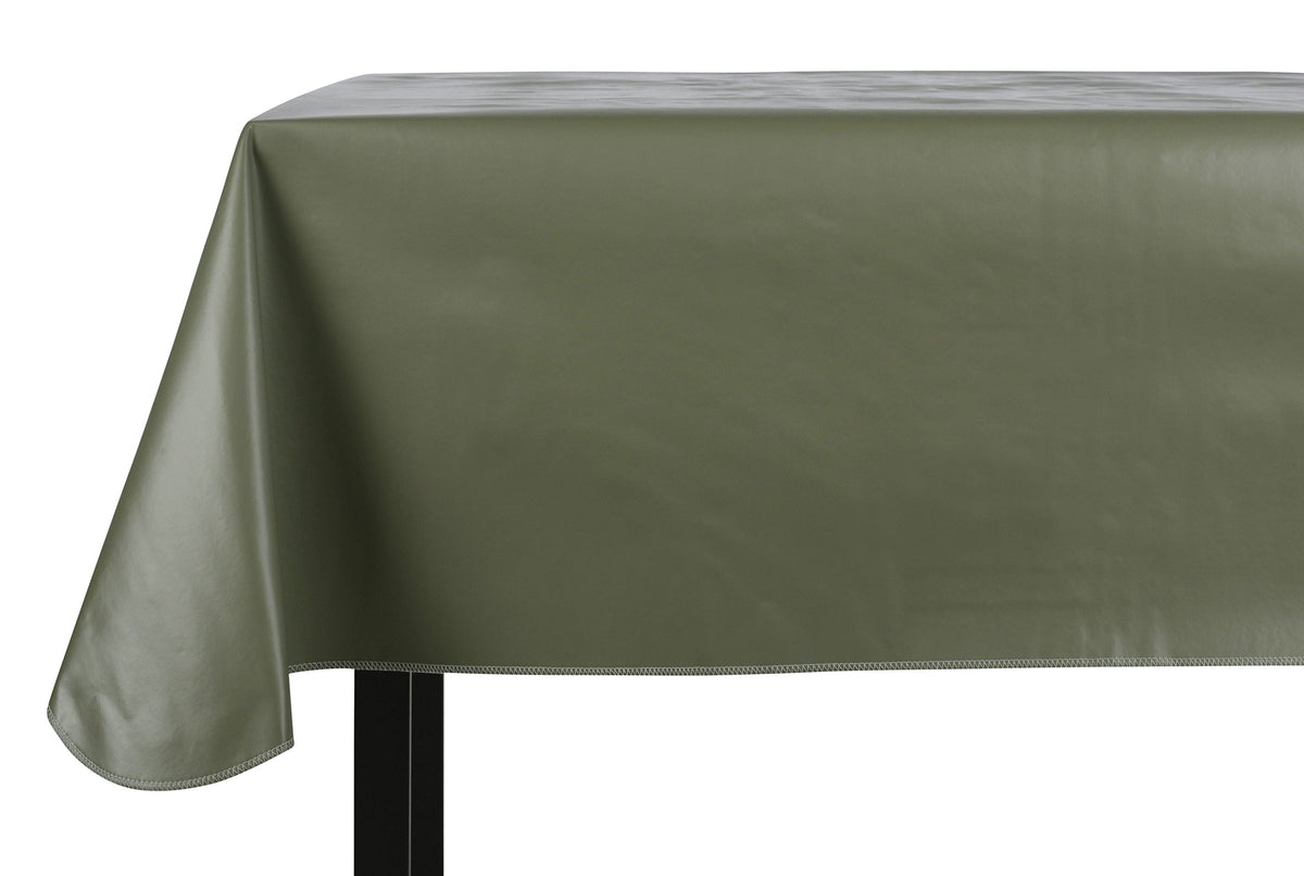 Yourtablecloth Heavy Duty Vinyl Rectangle or Square Tablecloth – 6 Gauge Heavy Duty Tablecloth – Flannel Backed – Wipeable Tablecloth with Vivid Colors & Many Sizes 52 x 120 Ruby Red