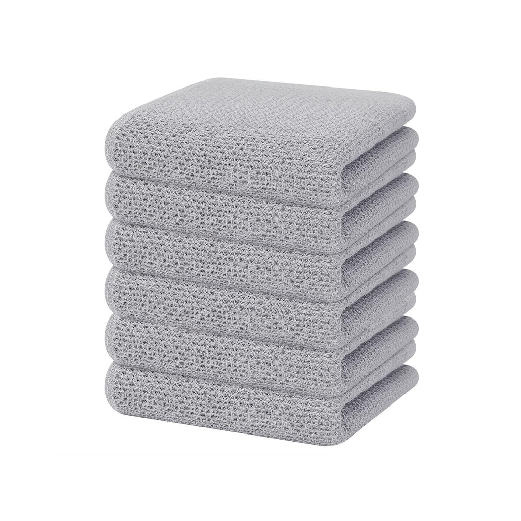 Homaxy 100% Cotton Waffle Weave Kitchen Dish Towels 4-Pack, Apricot