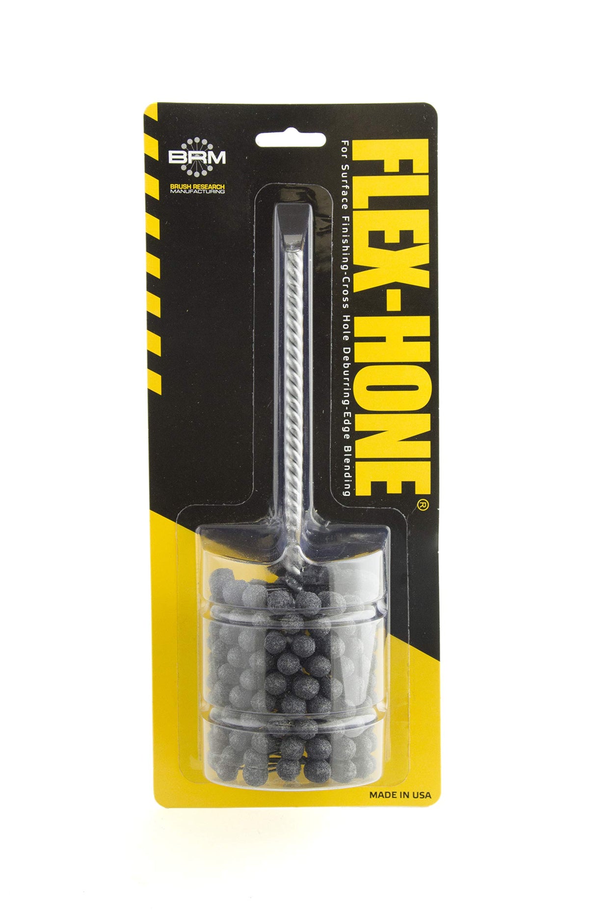 Brush Research BC21412 FLEX-HONE®, 2-1/4" (57.2mm) Diameter, 120 Grit, Silicon Carbide, For Mild Steel, Stainless Steel, Cast Iron and Softer Ferrous Materials
