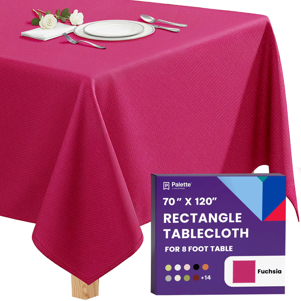 Gee Di Moda Rectangle Tablecloth - 70 x 120 Inch Royal Blue Table Cloth for 6 or 8 Foot Rectangle Tables - Heavy Duty Washable Fabric - for Holiday Party, Dinner, Weddings, Baby Shower & Events