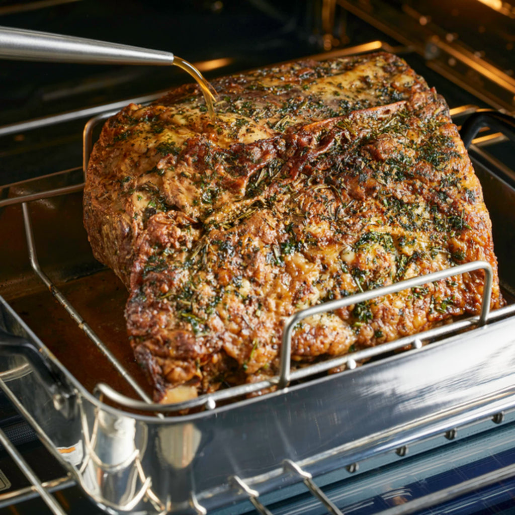 KitchenAid 5-Ply Clad Stainless Steel Roaster with Wire Rack, 15x11.5 inch