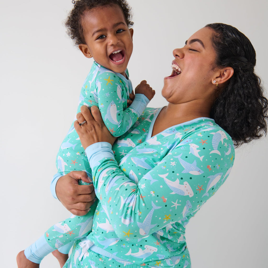 Little Sleepies Baby Pajamas, Shark Soiree, Preemie