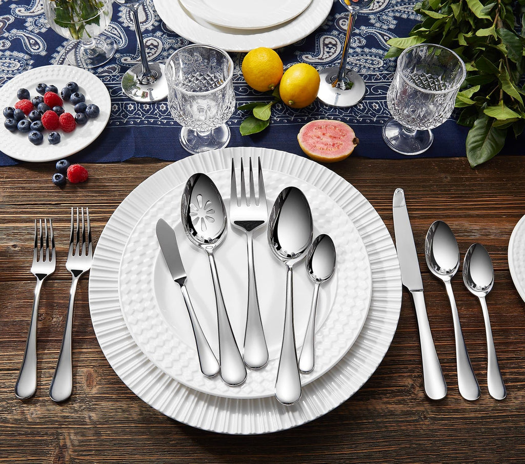 KEAWELL Premium Verona 4-Piece 9-Inch Serving Spoon Set (4, Serving Spoons)