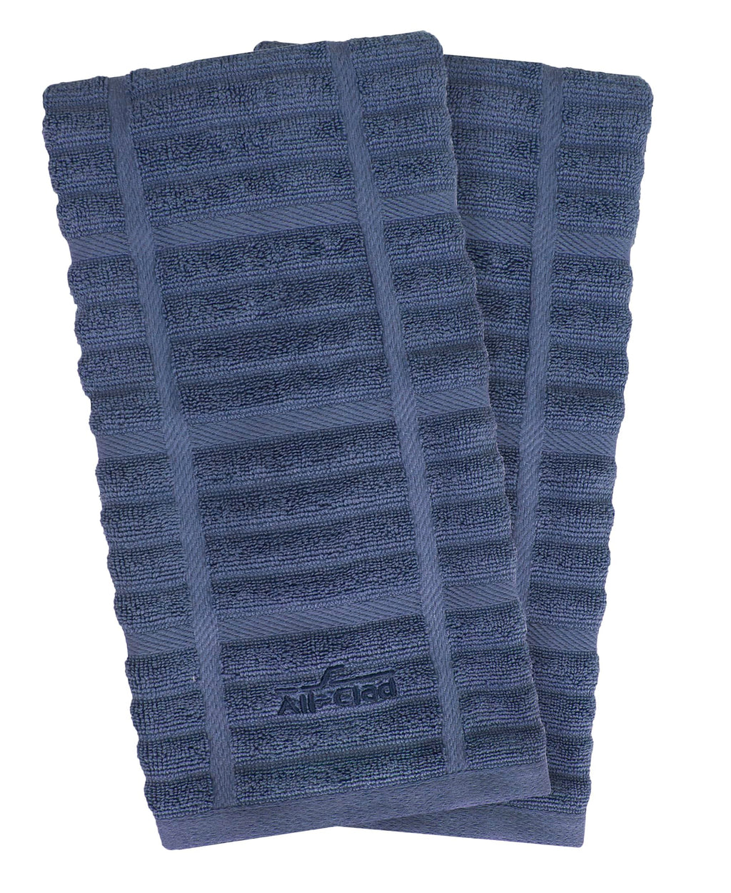 All-Clad Solid Kitchen Towels: Highly Absorbent, Super Soft Long Lasting - 100% Cotton, 17"x30" Tea Towels for Cleaning & Drying Dishes, Pans, Glassware, or Countertops, (2-Pack), Indigo