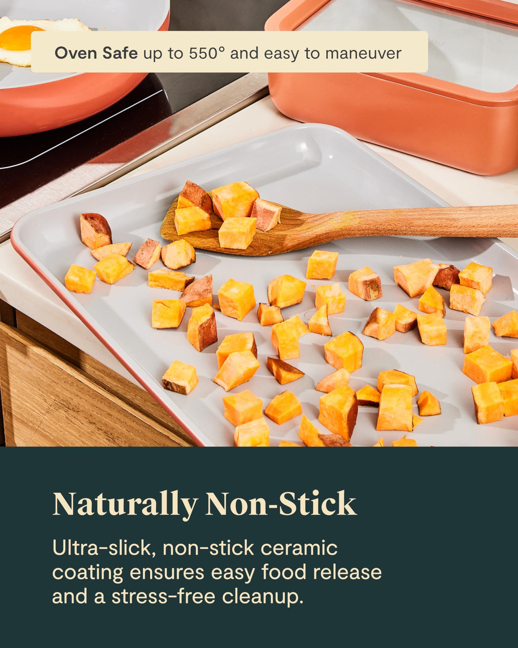 Caraway Non-Stick Ceramic Medium Baking Sheet Duo