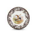 Spode Woodland Mallard Luncheon Plate - Brown & White, Rustic Duck Motif