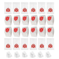 24 Pack 3D Airclean Vacuum Bag Replacement for Miele FJM Vacuum Compact C2 Compact C1 Complete C1 S241 S290 S300i S500 S700 S4 S6 Series With 6 Motor Protection Filters 6 AirClean