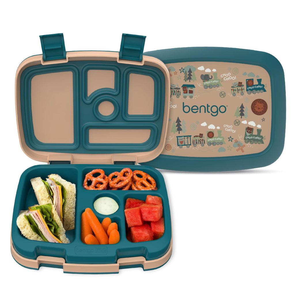 Bentgo Kids Prints Leak-Proof 5-Compartment Bento-Style Kids Lunch Box
