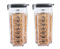 Progressive International ProKeeper+ Clear Plastic Airtight Food Baker's Kitchen Storage Organization Container Canister Set with Magnetic Accessories, 2- Piece Set (Specialty Sugar 1.5-Quart)