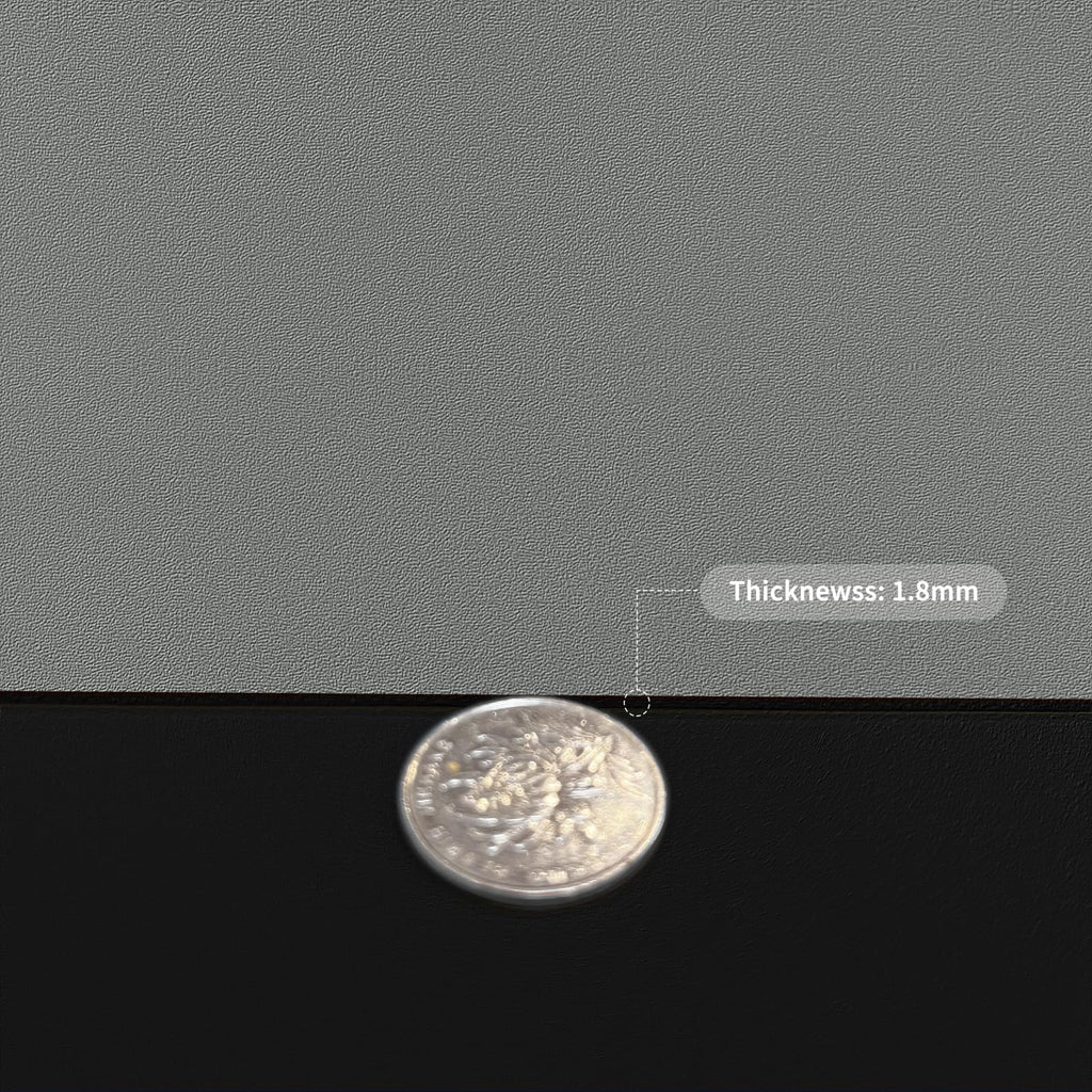 Zinkooat Leather Desk Mat,1.8mm Thick,12x66 Inch Desk Cover,Desk Protector Mat,Dresser Cover Top,Desktop Cover,Dresser Cover Top For Bedroom,Table Protector Mat,Black Table Protector(Black+Gray,12×66)