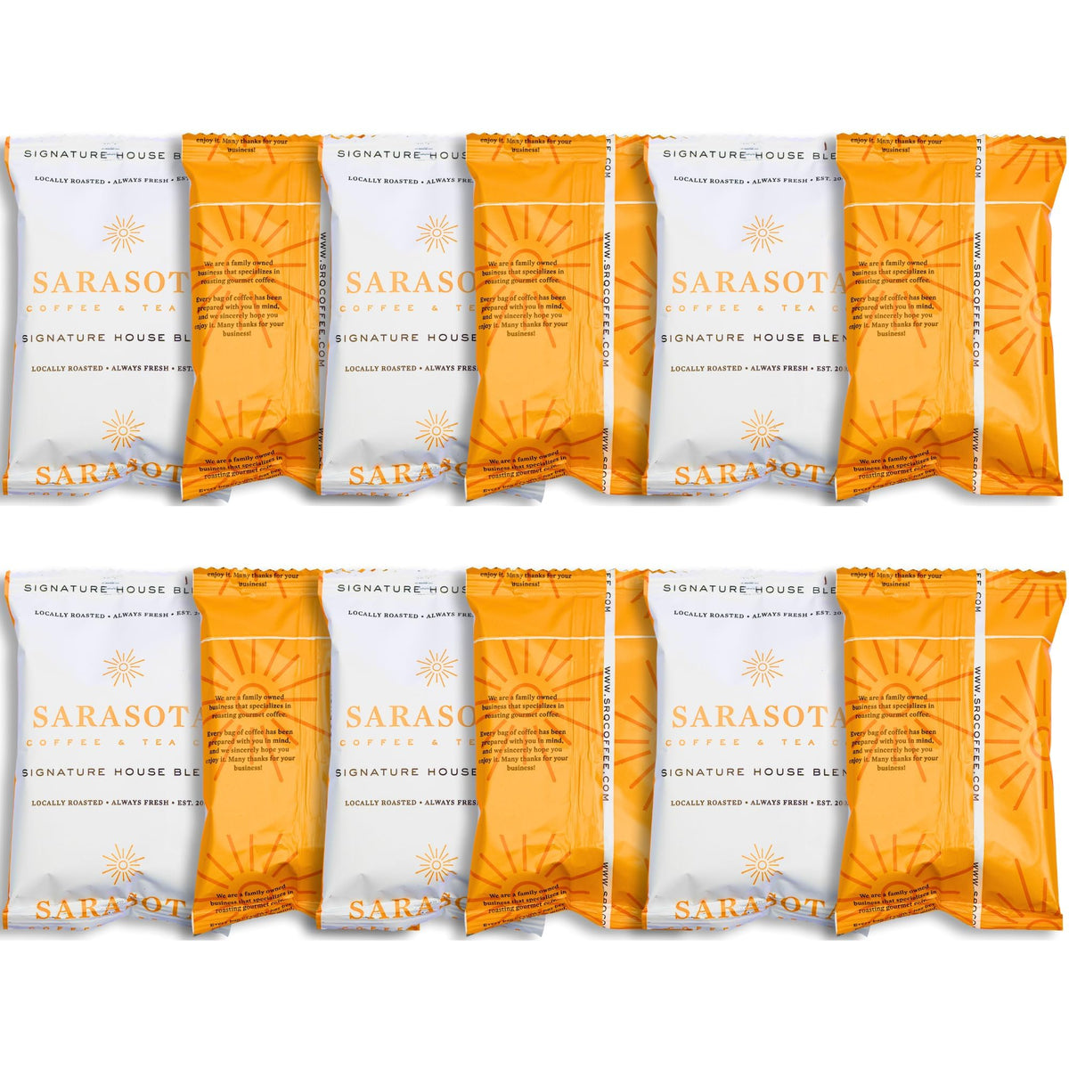 Coffee Packets Sampler – Coffee Variety Pack Ground Coffee Gift Set, Medium Dark & Flavored Roast, Low Acid Gourmet Pre-Measured Packs for 12-Cup Brewers, 2oz Individual Bags
