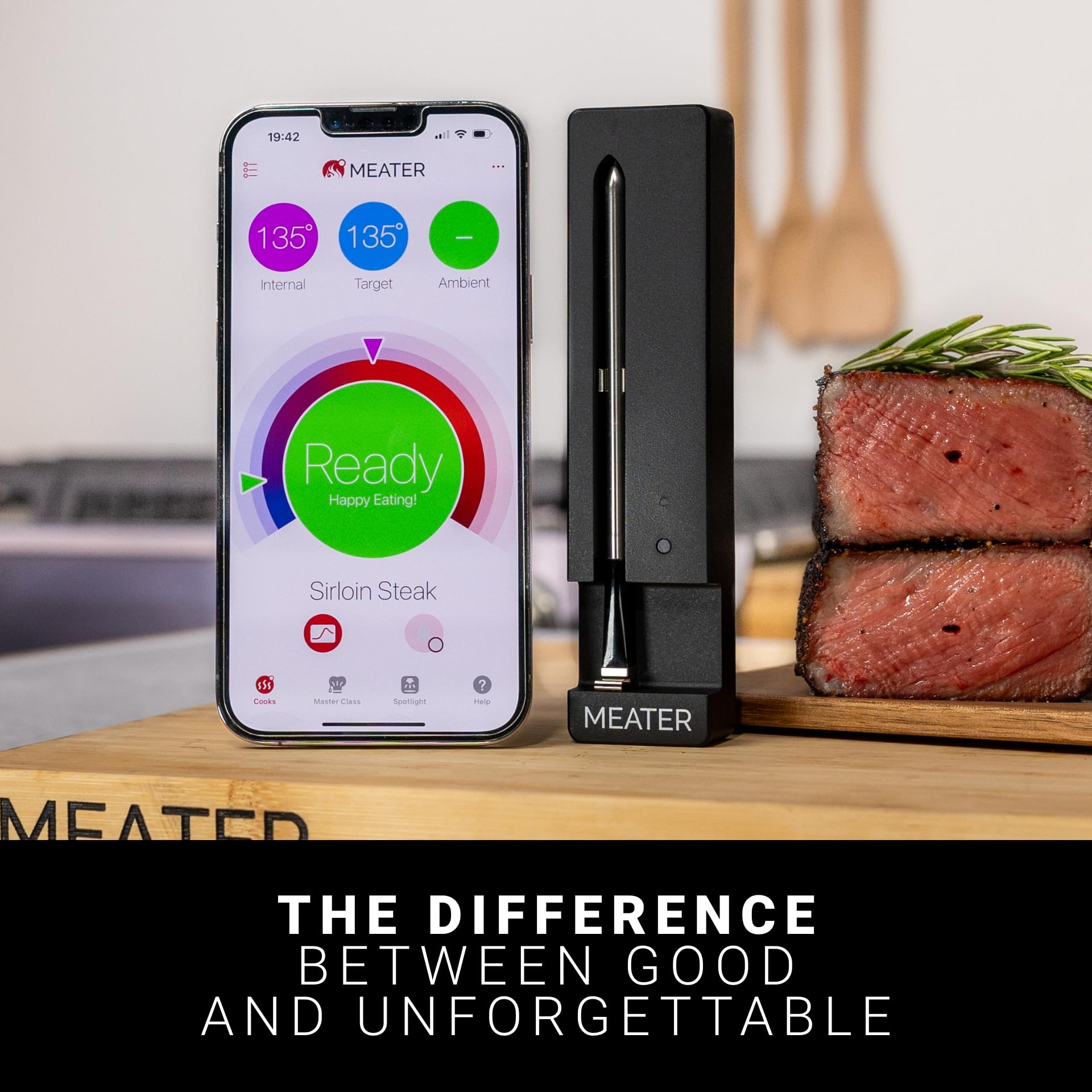 MEATER SE Wireless Smart Meat Thermometer, Black, Bluetooth, Grill & Oven