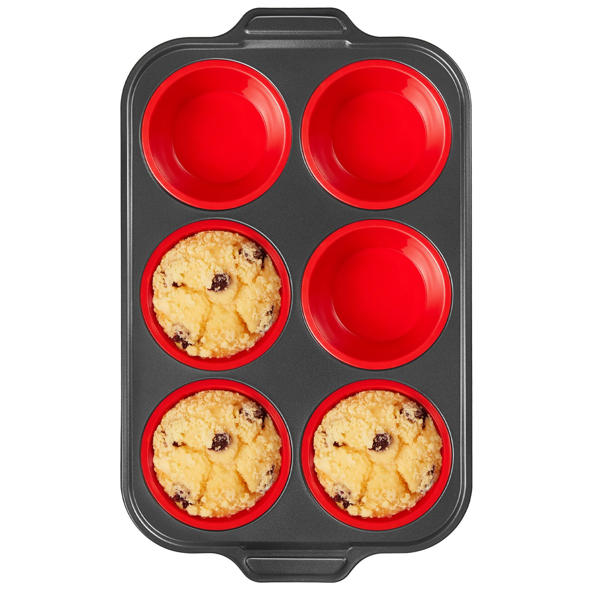 BRONYPRO Silicone Muffin Pans for Baking with Metal Frame, Egg Bite Molds, Cupcake Pans 12 Regular Size, Muffin Tins Easy to Pop Nonstick Non Toxic Bakeware for Oven,Rose Pink
