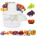 NKDFRI Automatic Grape Peeler Machine, Electric Garlic & Cherry Tomato Peeler Skin Remover Tool for Small Fruits, Effortless Peeling for Home Kitchen (White-1PC)