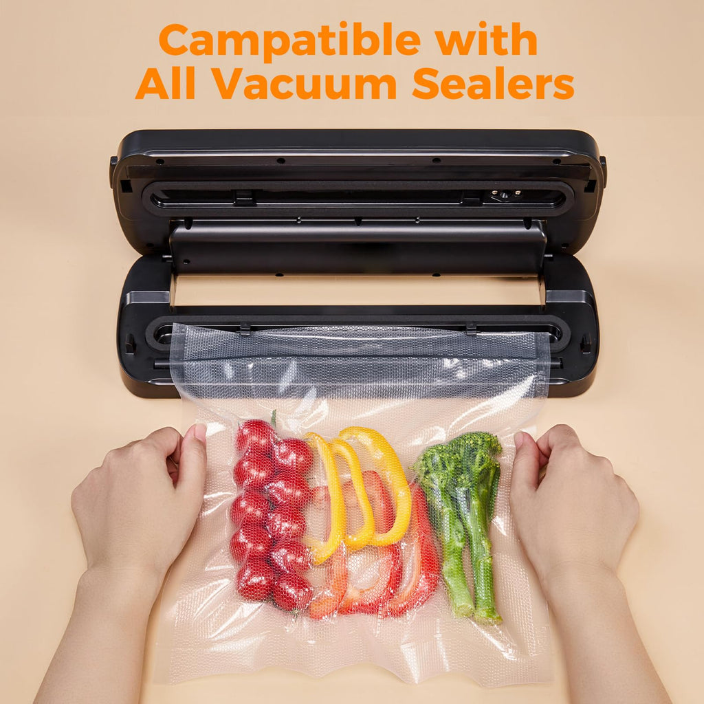 Wevac Vacuum Sealer Bags for Food 11x50 2 Rolls, Fit Food Saver Machines