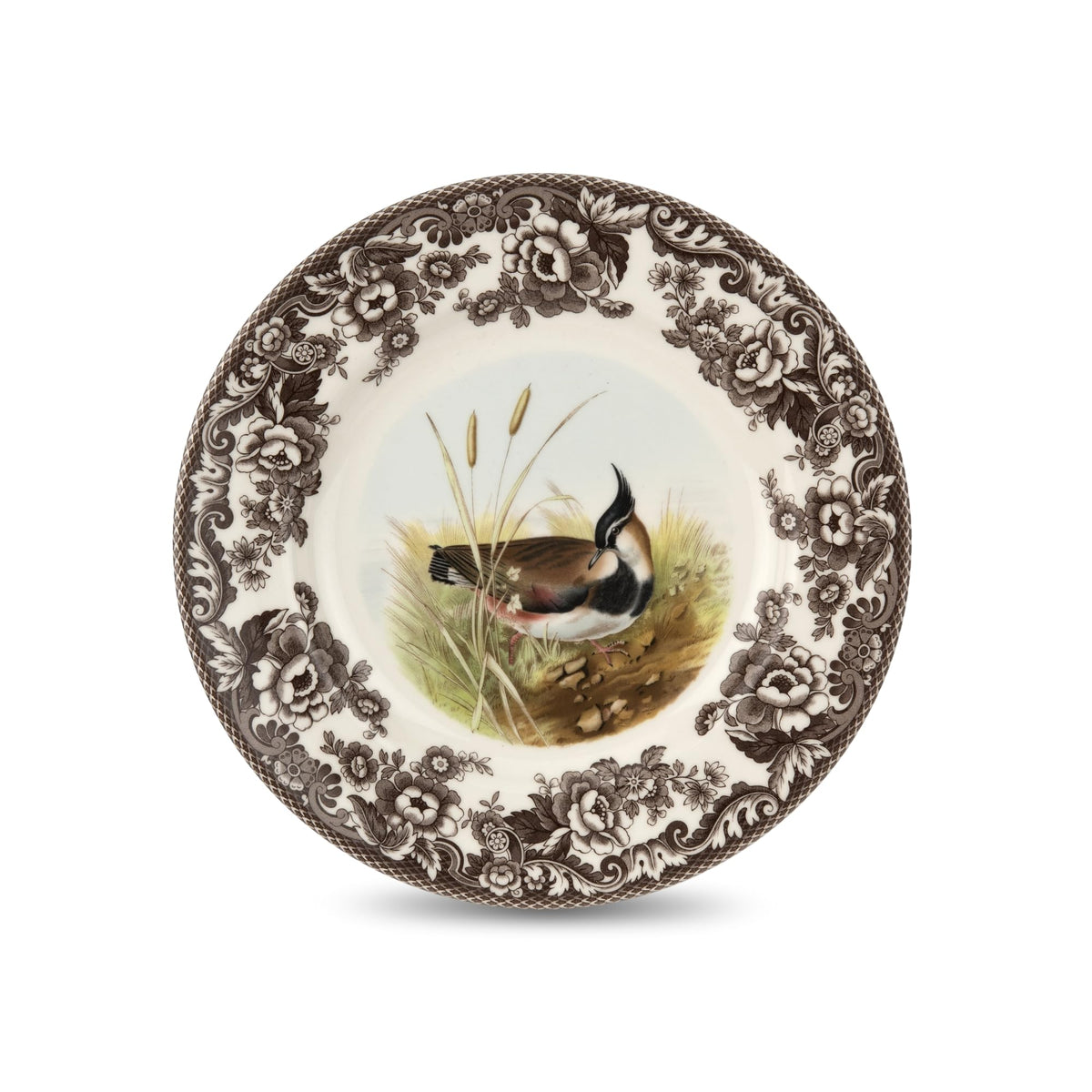 Spode Woodland Dinner Plate, Lapwing, 10.5” | Made in England | Ideal Hunting Cabin Décor | Microwave and Dishwasher Safe