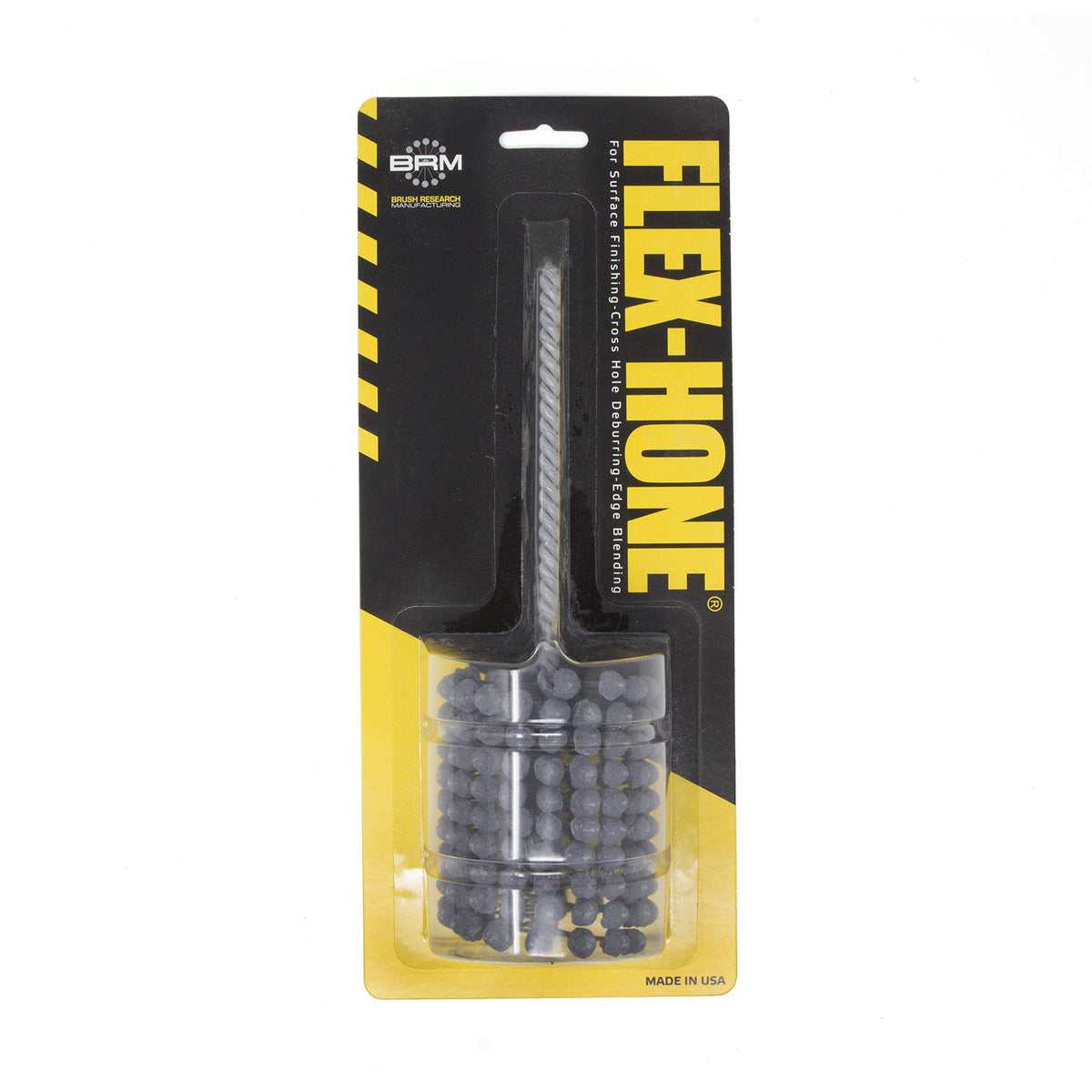 Brush Research BC23812 FLEX-HONE®, 2-3/8" (60.3mm) Diameter, 120 Grit, Silicon Carbide, for Mild Steel, Stainless Steel, Cast Iron and Softer Ferrous Materials