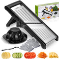 MASTERTOP Mandoline Slicer, 5 in 1 Mandoline Food Slicer, Dishwasher Safe
