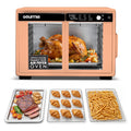 Gourmia Toaster Oven - 9-Slice Capacity, Digital Display, Peach