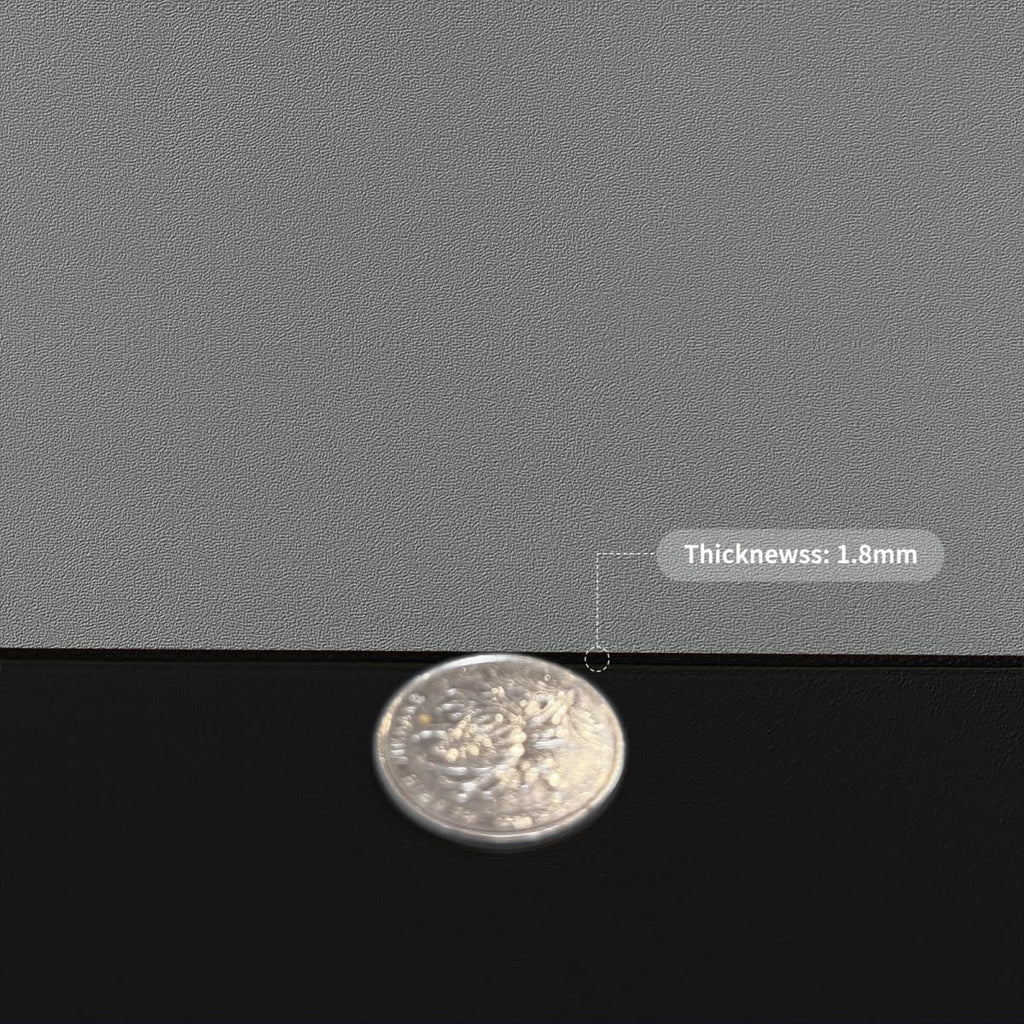 Zinkooat Table Pad for Dining Room Table - Can Be Used On Both Sides Waterproof and Easy to Clean Good Flatness Used for Dining Table(Black+Gray 44x72)