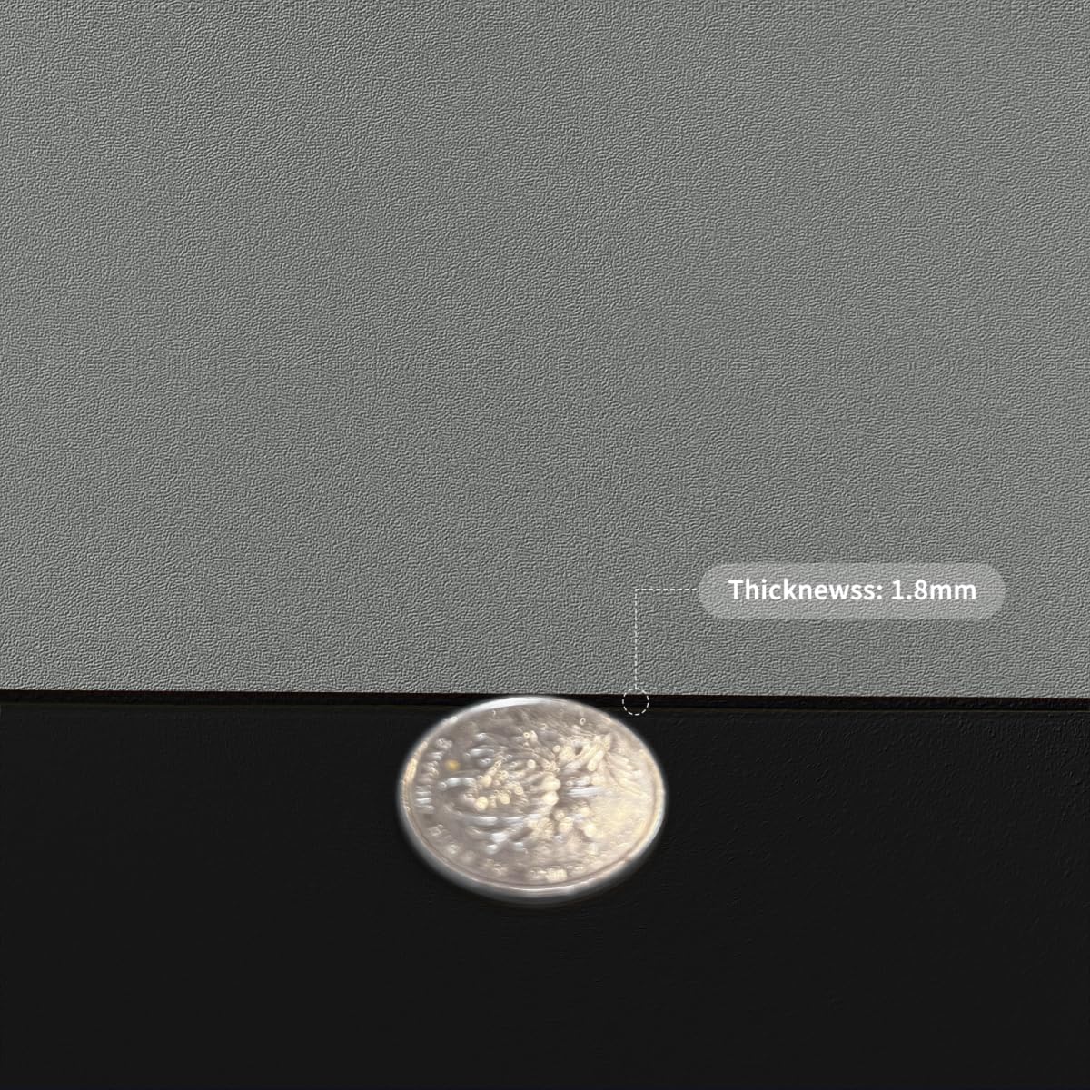 Zinkooat Table Pad for Dining Room Table - Can Be Used On Both Sides Waterproof and Easy to Clean Good Flatness Used for Dining Table(Black+Gray 44x72)