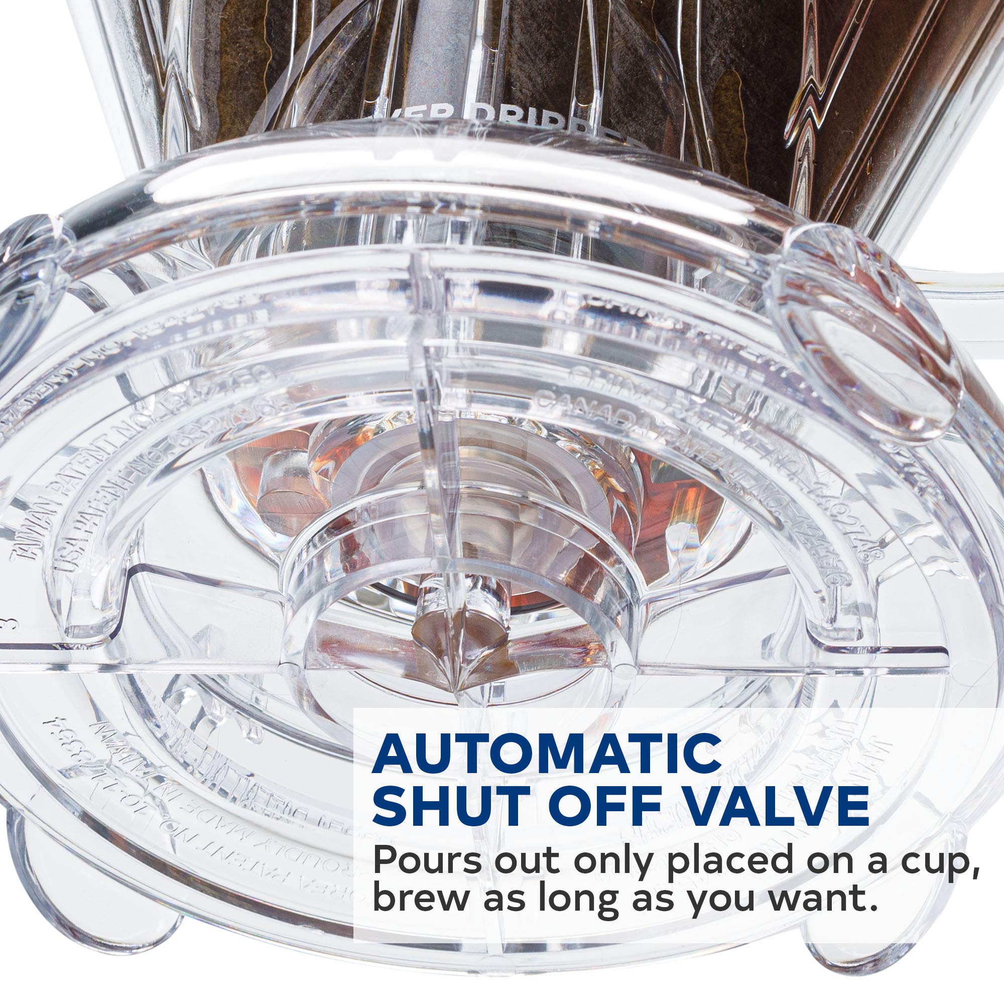 Clever Coffee Dripper | Large 18 oz | Clear | BPA-Free | 100 Filters